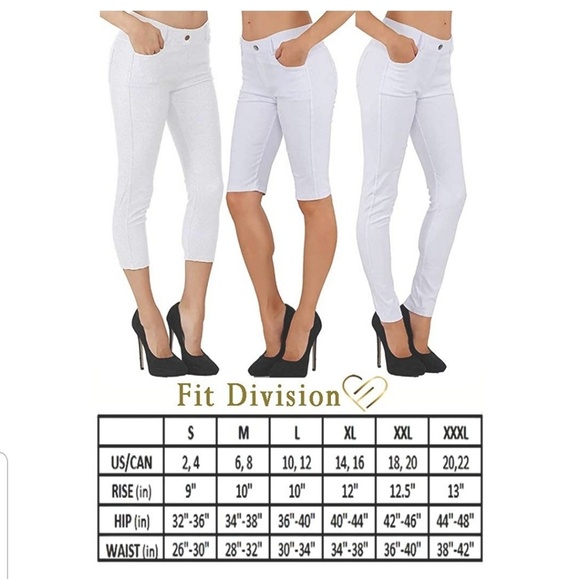 Jean Look Cotton Blend Jeggings Tights Slimming Fu - Picture 4 of 4